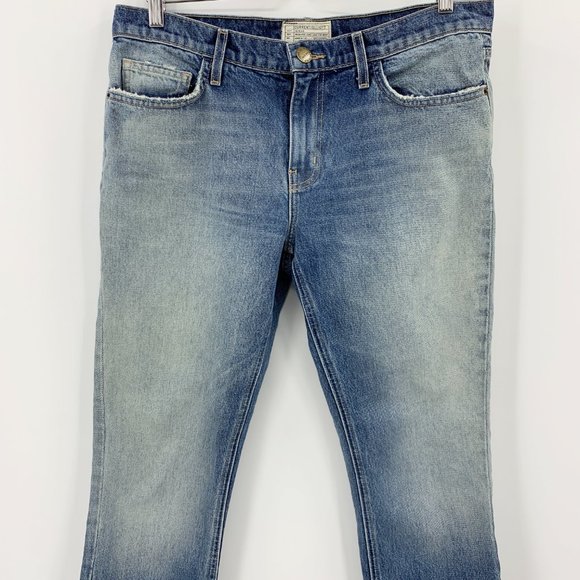 Current Elliott Straight Crop Released Hem Jeans - Picture 4 of 9